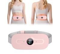 Heat Pads for Period Pain Relief, iklestar Rechargeable Menstrual Heating Pad with Six Heat & Massage Modes, Portable Electric Period Heat Warming Belt Gifts for Women Teen Girls Her, Pink