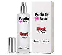 Heat Perfume Spray - 100ml Parfum in Frosted White Glass Bottle - Perfume Scent - Branded Gift Box - Vegan Friendly - Puddle of Wax - Made in the UK