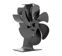 Heat Powered 6 Stove Fan Sf506g with Thermometer for Wood Log for Burner Saving Fuel Efficiently Disperses Warm a Wood Stove Fan Blower Heat Powered Non Electric Home