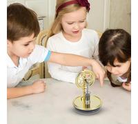 Heat Powered Generator - Physics Science Kit, Thermal Energy Model, Stirling | Engine Motor, Mechanical Desktop Toy, Home Decoration For Adults Office Engineering Education Experiment Hobby Set