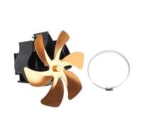 Heat Powered Stove Fan - 6 Blades for Improved Hot Air Circulation, Energy Saving Wood Stove Fan with Quiet Operation for Woodburners and Fireplaces (type 2)