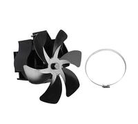 Heat Powered Stove Fan - 6 Blades for Improved Hot Air Circulation, Energy Saving Wood Stove Fan with Quiet Operation for Woodburners and Fireplaces (type 1)
