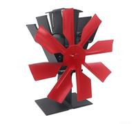 Heat Powered Stove Fan, 8 Blades Aluminium Wood Burning Fireplace Fan
