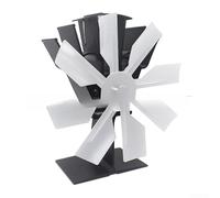 Heat Powered Stove Fan, 8 Blades Aluminium Wood Burning Fireplace Fan