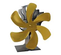 Heat Powered Stove Fan Auto-Sensing Wood Log Burning Stove with Thermometer Efficient Fan for Pellet Wood