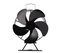 Heat Powered Stove Fan, Upgraded Thermoelectric Module, Anodized Aluminum Base - Faster Heat Circulation, Energy Saving, No Electricity Needed for Wood Coal Pellet Stoves