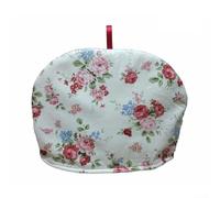 Heat Preservation Teapot Cover Made of Cotton Printed Cloth Outer Layer Filled with Polyester for Insulation, Equipped with Hanging Loop for Storage (21#)