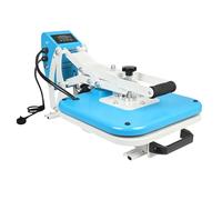 Heat Press 15x15, Slide Out Press Machine for T-Shirts w/ 3 Pre-Set Modes, Dual-Tube Fast Heating, High Pressure Digital Industrial Clamshell Sublimation Printer for Bag, Pillow, Puzzle & More