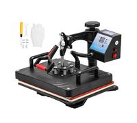 Heat Press Machine, 360 Degree Swing Away Heat Transfer for T-Shirts and Mugs, Large 29x38cm Platform, Ideal for Home and Business Use