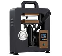 Heat Press Machine for Rosin, 7 Ton Hydraulic Rosin Extractor with Pressure Gauge, Dual 6 x 12 cm Heating Plates, Digital Temperature Control and Timer