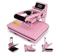 Heat Press Machine for T Shirts, 30x23 cm T Shirt Press Machine Up to 250℃(482℉) with Digital Control, T Shirt Printing Machine with Dual Heating Tubes for T-Shirts Mouse Pad Pillow Case Tote Bag