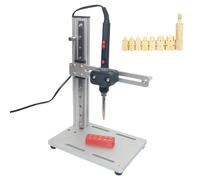 Heat Press Tool for Inserts, Manual Pressing Machine with Brass Tip, 90W Digital Display, Height Adjustable for Plastic and 3D Printing Components