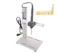 Heat Press Tool for Plastic & 3D Printing, Vertical Insertion Machine with Brass Tip, Digital Display, 205mm Insertion Height, 90W Power