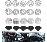 Heat Protection Plate Repair Kit for Car - 20-Piece Set with 52 mm and 30 mm Clamping Discs - Compatible with OE Number N90335004 - High-Quality Exhaust Repair Kit - Easy Assembly