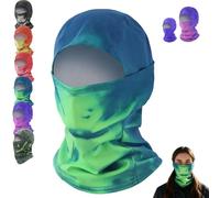Heat Reactive Balaclava,Unisex Temperature Sensitive Color Change Ski Mask,Cold Weather Gear Color-Changing Full Head Wrap Motorcycle for Hiking Cycling,Secret Santa Gifts for Men Women Dad (D)