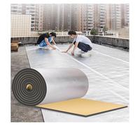 Heat Reflecting Insulation Roll - Foam Core Radiant Barrier, Self-Adhesive Aluminum Foil Thermal & Sound Insulation Panel for Weatherproofing and Condensation Control