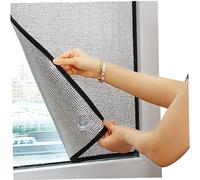 Heat Reflective Window Film 39.37x23.62 Inch 8mm Thickness Window Insulation Foil Double Aluminium Blackout Window Film Anti Uv Window Tint for Summer Home Decor Accessory