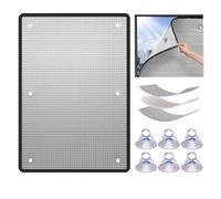 Heat Reflective Window Film, Double Aluminium Foil Blackout, UV Blocking Sun Protector, 30 50 60 90 100 cm W Anti-Glare Privacy Film with Suction Cups, for Sun Room/Balcony/Skylight(90cm x 100cm)