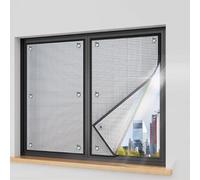 Heat Reflective Window Film Soundproof Blackout Sun Protection 7mm Aluminum Foil Insulation Anti UV Tint for Home Office Bathroom Suction Cup Included (120x200cm 47"x79")