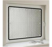 Heat Reflective Window Insulation Film, Opaque Double Sided Aluminium Foil Total Blackout Privacy Cover, Anti UV Sun Protection Tint Sticker for Home Office and Bathroom 120cm 130cm 140cm