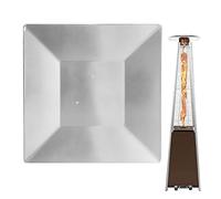 Heat Reflector Protector - Replacement Part for Pyramid Patio Heater | Replacement Lid for Square Outdoor Heaters for Glass, Tube, Prevent Tarnish