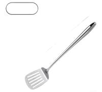 Heat Resistant 316L Stainless Steel Kitchen Tools Set Featuring Slotted Spoon, Ladle, Spatula and Colander, Reinforced Thick Steel Construction for Long Lasting Durability (C)