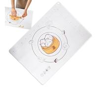 Heat Resistant Baking Mat, Rectangular Silicone Baking Mat - Silicone Pastry Tray Reusable Washable Non-Slip for Baking, Pizza, Fudge,