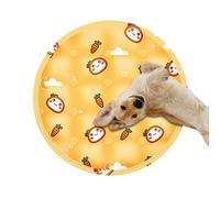Heat Resistant Cooling Cat Bed 45 x 45 cm Portable Pet Cooling Mat Waterproof Play Mat for Cats Spill-resistant Round Sleeping Pillow for Kittens Indoor Trolley Travel Small Animals Puppies Pet