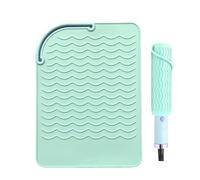 Heat Resistant Curling Iron Mat - Hot Iron Resting Pad, Thermal Counter Protector | Curling Wand Flat Protective Cover, Travel Vanity Dressing Table Protection Pad for Beauty Salon Home