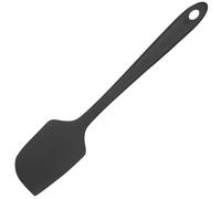 Heat Resistant Large Silicone Spatula Heat Proof Non-Stick Flexible Seamless Scraper, Baking Cooking Silicon Kitchen Utensil with Nylon Core for Mixing Stirring Scraping (Black, Large)