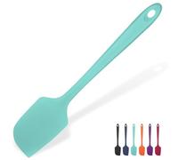 Heat Resistant Large Silicone Spatula: U-Taste 315℃ Heat Proof Non-Stick Flexible Seamless Scraper, Baking Cooking Silicon Kitchen Utensil with Nylon Core for Mixing Stirring Scraping (29cm, Aqua Sky)