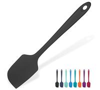 Heat Resistant Large Silicone Spatula: U-Taste 315℃ Heat Proof Non-Stick Flexible Seamless Scraper, Baking Cooking Silicon Kitchen Utensil with Nylon Core for Mixing Stirring Scraping (29cm, Black)