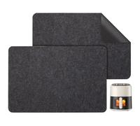 Heat Resistant Mat for Air Fryer, 2 Pack Kitchen Countertop Protector Mats with Slider Function for Ninja Foodi Cosori Airfryer, Coffee Maker, Microwave