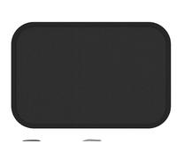 Heat Resistant Mat for Air Fryer with 4-Layer Heat Insulation Material, Fireproof Silicone Mats for Worktops, 1.5mm Thick Heat Proof Mat, Accessories for Gas Grill, Pizza Oven, 38x46cm, Black