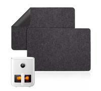 Heat Resistant Mat - TRACOMPAN 2 PCS Silicone Heat Proof Mats for Air Fryer, Non-Slip Kitchen Worktop Protectors for Camping Stove, Coffee Maker, Microwave, BBQ & Appliances, Heat Mats for Kitchen