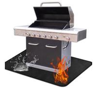 Heat Resistant Mat Under BBQ Grill Mat 75x120cm Fireproof Grill Mats for Outdoor Grilling, Heat Proof Fire Pit Mat Fire Retardant for Garden Fireproof Mat, Grass Protection Mats for Gas Grill Charcoal