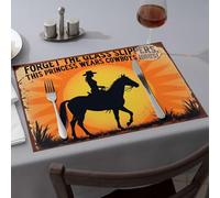 Heat Resistant Mats For Countertop Riding High, Chasing Dreams Under The Open Sky. Dining Place Mats Golden Girls Gifts Kitchen And Dining(4PCS)