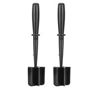 Heat Resistant Meat Grinder Ergonomic Nylon Handle Ground Beef Mincer for Chicken Potato Hamburger Black 2 Pieces