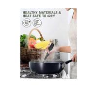 Heat Resistant Meat Masher, Ground Beef Smasher, Nylon Hamburger Chopper Utensil, Ground Meat Chopper, Non Stick, Potato Masher Tool Black 28*6.5cm