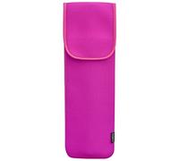 Heat Resistant Neoprene Curling Iron Cover Bag, Universal Curling Iron Cover Sleeve, Flat Iron Curling Wand Travel Case Pouch for Travel, Gym, or Home, 15 x 5 Inches, Rose Pink, Travel