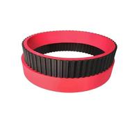 Heat Resistant Open Ended PU Food Grade Timing Belt H Type. Red Rubber For VFFS Packing Machine Length 700-780mm Transmission Belt(780H,30mm)