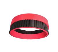 Heat Resistant Open Ended PU Food Grade Timing Belt H Type. Red Rubber For VFFS Packing Machine Length 785-850mm Transmission Belt(900H,35mm)