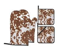 Heat Resistant Oven Mitts and Pot Holders Set â€“ 5c762f1816e2df05ad7ebf5f2c76df1 Full-Print Design for Kitchen, BBQ, Baking, Grilling