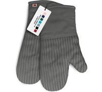 Heat Resistant Oven Mitts - Set of 2 Silicone Kitchen Oven Mitts, Gray