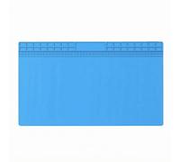 Heat Resistant Pad Silicone Soldering Mat Repair Mat with Raised Organizer Non Slip Texture for Bench Tasks and Tool Protection, Blue, 700 400mm