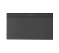 Heat Resistant Pad Silicone Soldering Mat Repair Mat with Recessed Sections Non Slip Design for Intensive Bench Work and Component, Black, 700 400mm