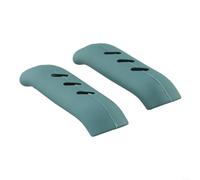 Heat Resistant Pan Handle Covers 2pcs Silicone Hot Handle Holder for Lodge Cast Iron Skillets Woks Griddle Pans Anti-Scald Hand Protector Easy Grip 7.5x2cm(Green)