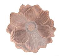 Heat Resistant PVC Lotus Shaped Placemats with Non Slip Bottom for Home and Kitchen, Protective Table Pads for Everyday Use and Special Occasions (Roses gold)
