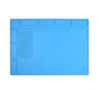 Heat Resistant S130 Soldering Mat Silicone Pad with Anti Static Features for Safe Electronics Soldering and Brazing on Various Devices and Tools