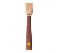 Heat Resistant Silicone BBQ Oil Brush for Basting Meat Marinades Cake Bread Butter Baking Kitchen Flexible Non Tool (Brown)